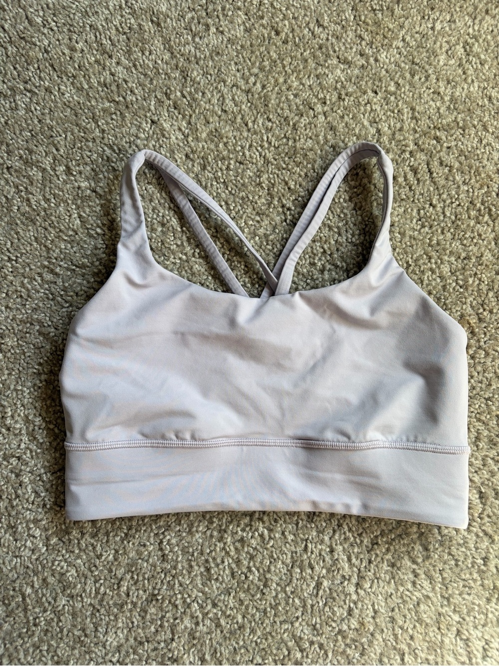 Faint lavender Lululemon energy bra 8